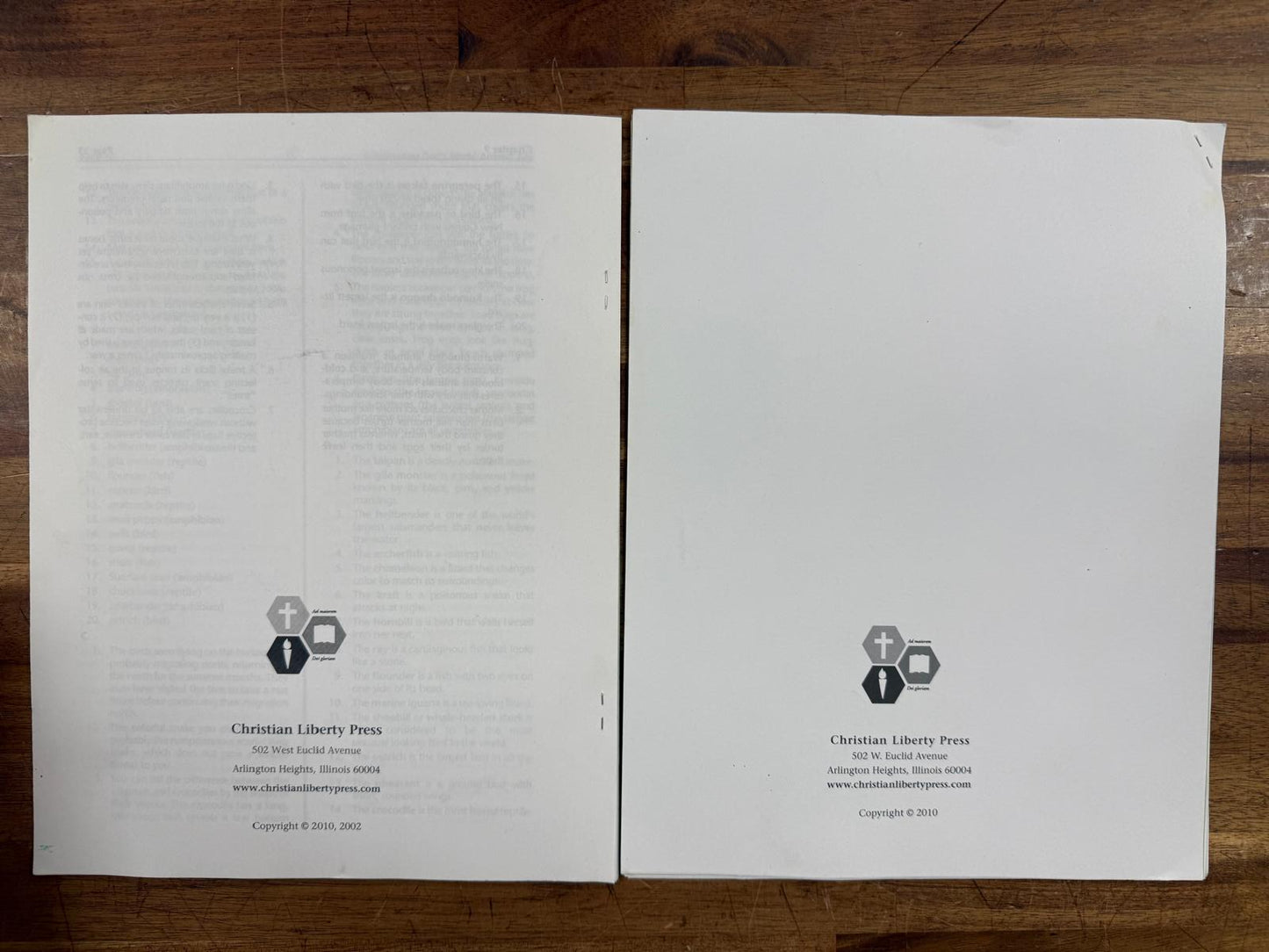 Investigating God's World 4th Ed Test Packet & Answer Key