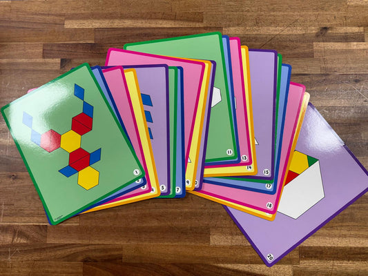 Lakeshore Pattern Blocks Design Cards Laminated (Like New)
