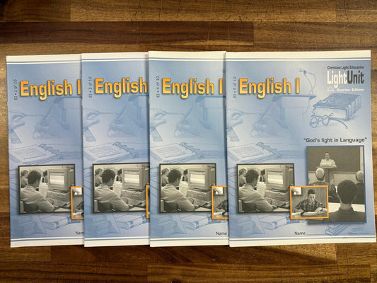 CLE English I Light Units 2-10 & Answer Keys SET (Like New)