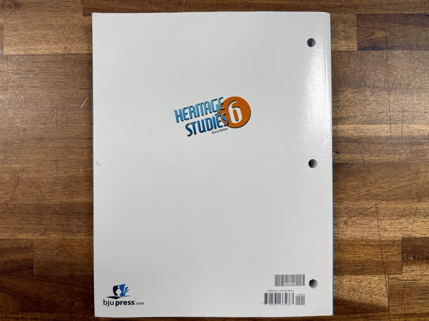 BJU Heritage Studies 6 3rd Ed Student Activity Manual (VG)