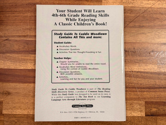 The Reading Skills Discovery Series - SG to Caddie Woodlawn