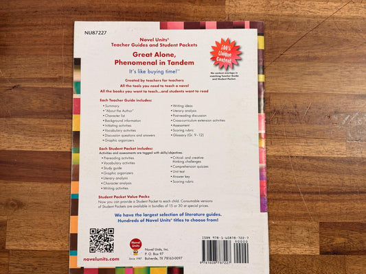 Novel Units Into the Wild Student Packet Activities