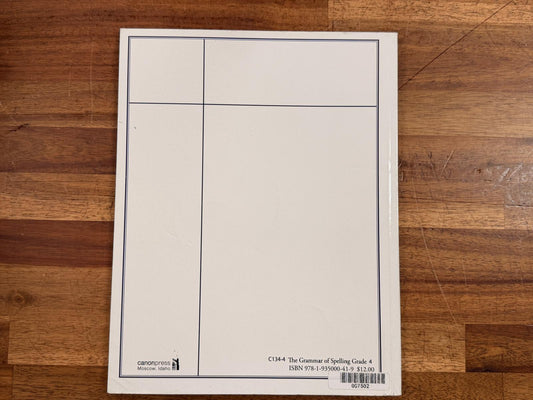 The Grammar of Spelling - Grade 4