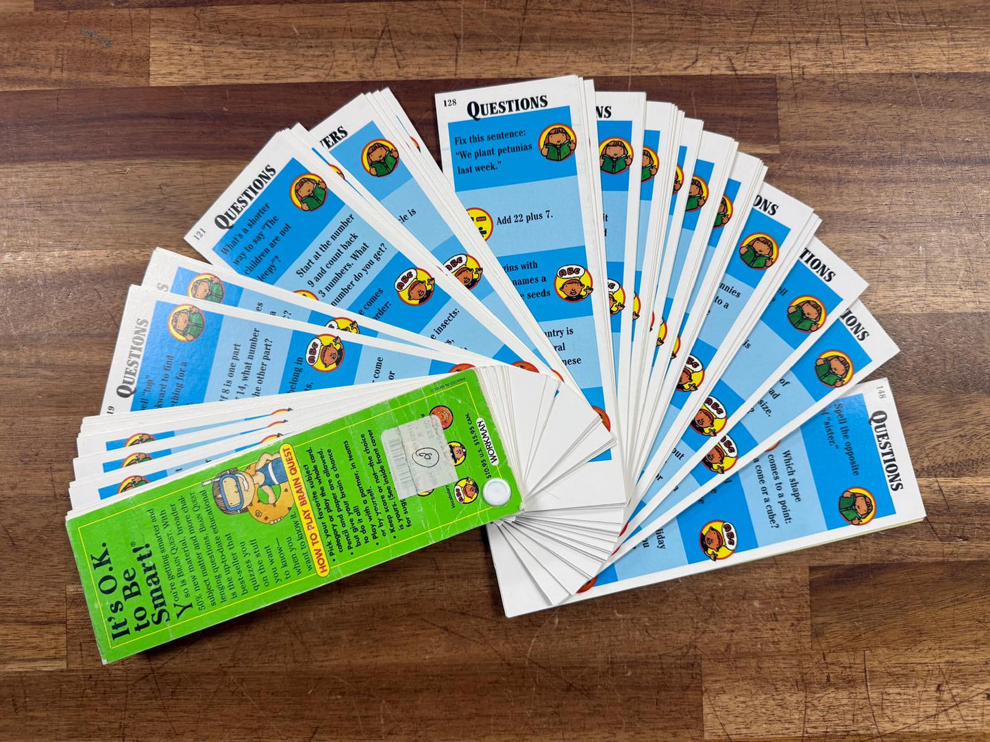 Brain Quest Cards Grade 1 Ages 6-8 Deck TWO New Edition