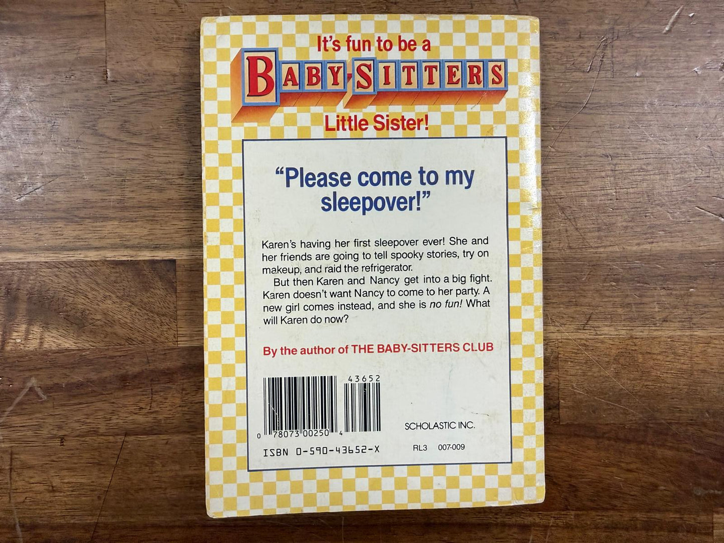 Karen's Sleepover (Baby-Sitters Little Sister No. 9) - Martin
