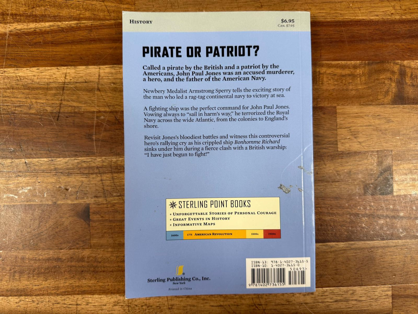 John Paul Jones: The Pirate Patriot - Armstrong Sperry (VG)