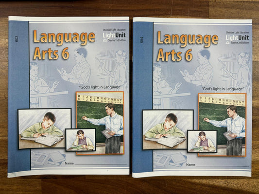 CLE Language Arts 6 TG 601-605 & Light Units 603-605 (VG)
