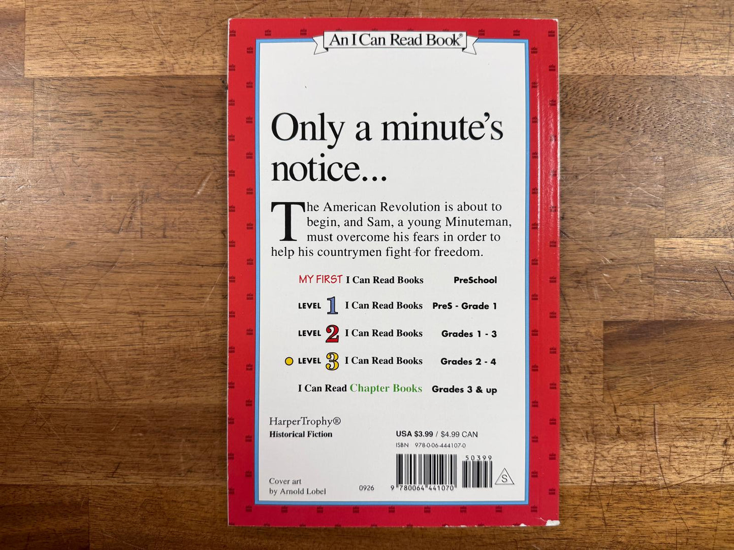Sam the Minuteman (I Can Read Level 3) - VG