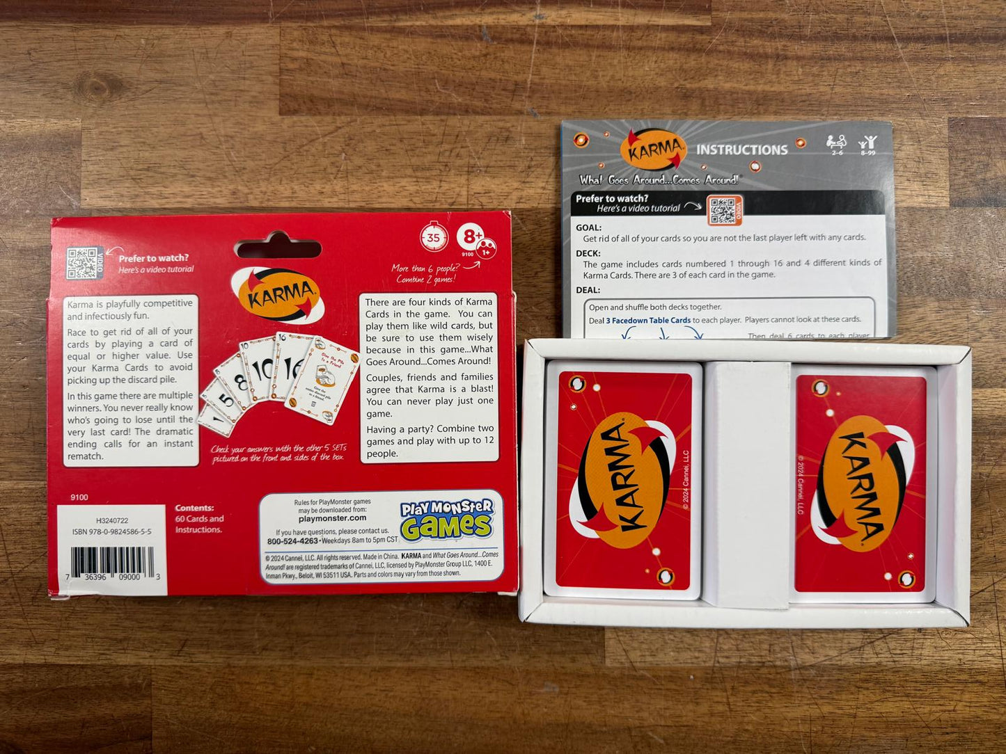 KARMA Card Game Ages 8+ Players 1+ (VG)