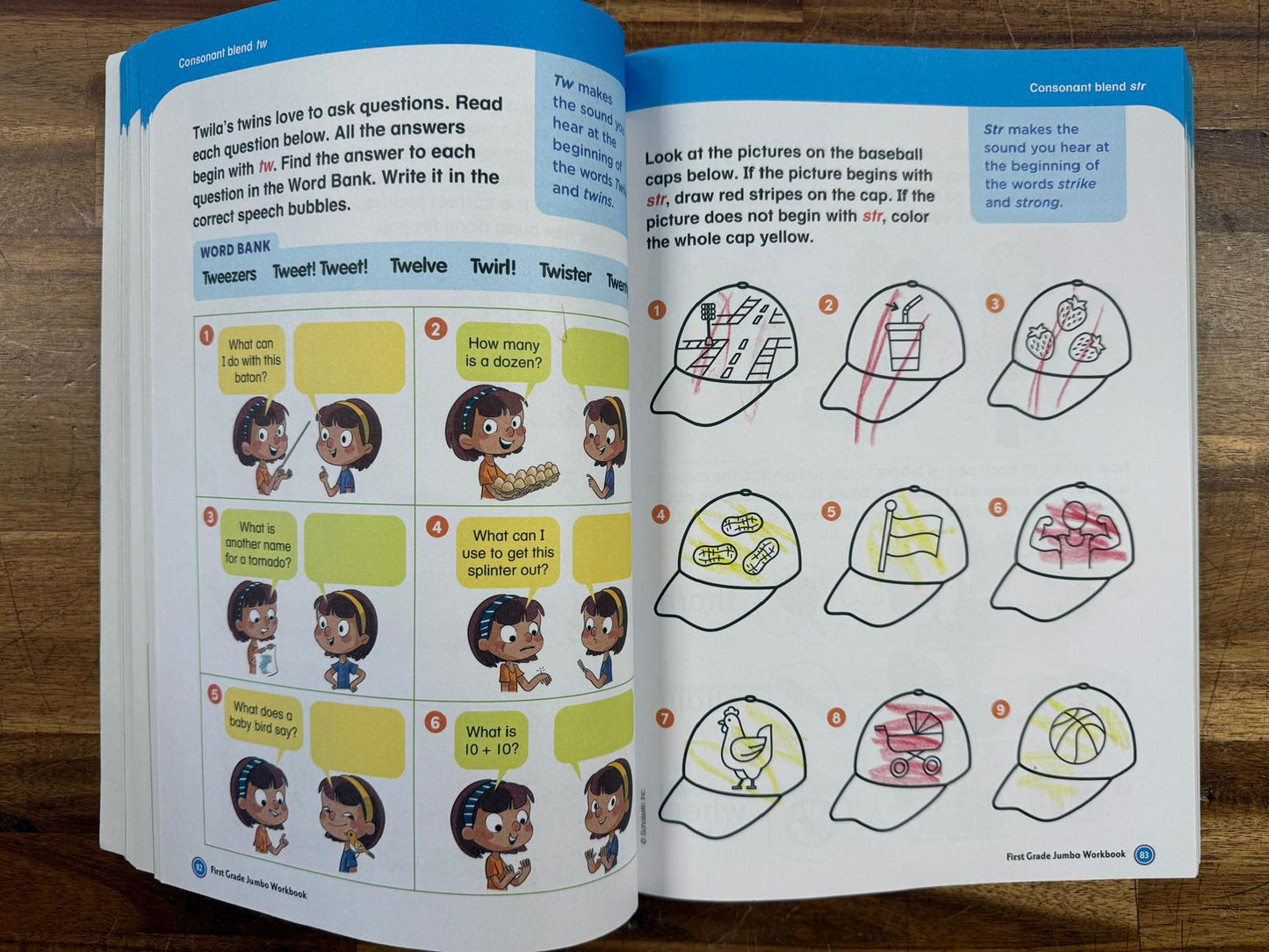 Scholastic First Grade Jumbo Workbook Ages 6-7 (Good)