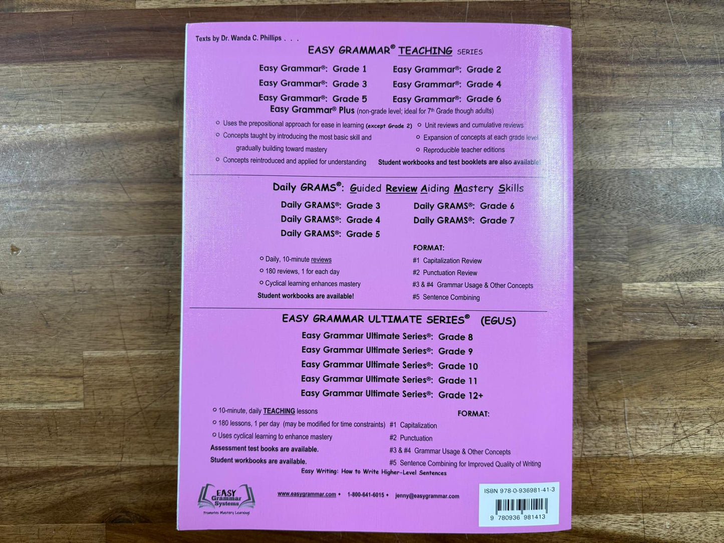 Easy Grammar 5 Teacher Edition - Wanda Philips (VG)