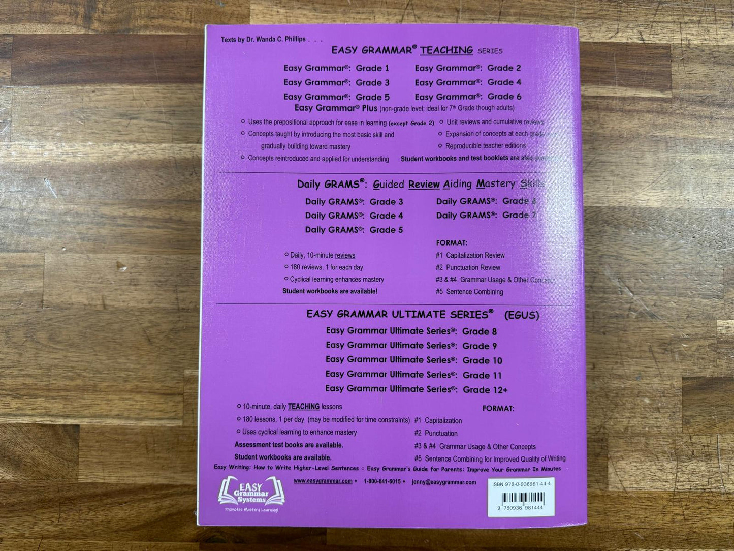 Easy Grammar 6 Teacher Edition - Wanda Philips (VG)