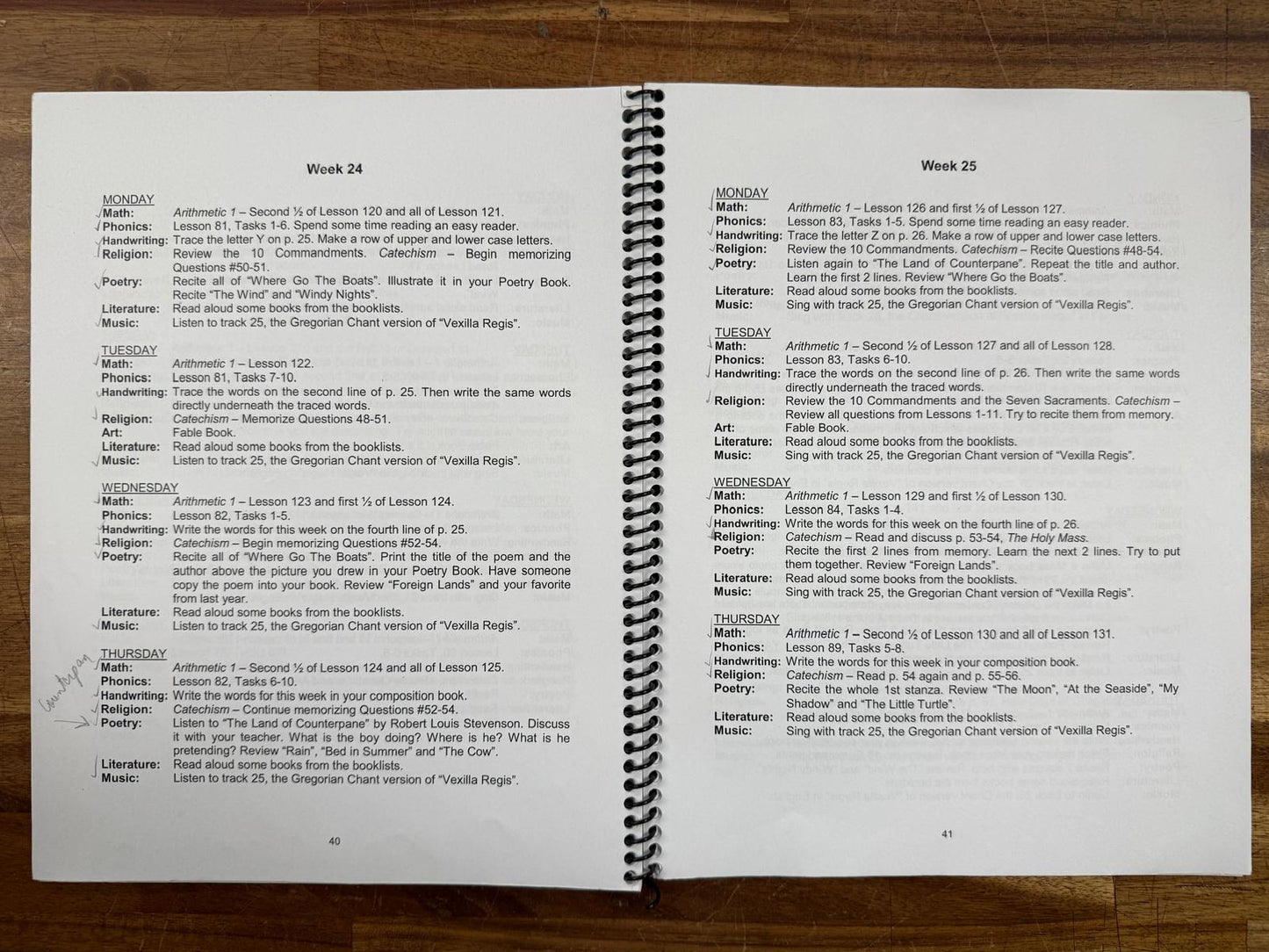 Mother of Divine Grace School 1st Grade Syllabus 2010 (VG)