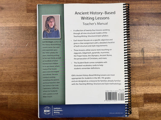 Ancient History- Based Writing 4th Ed Teacher Manual (VG)