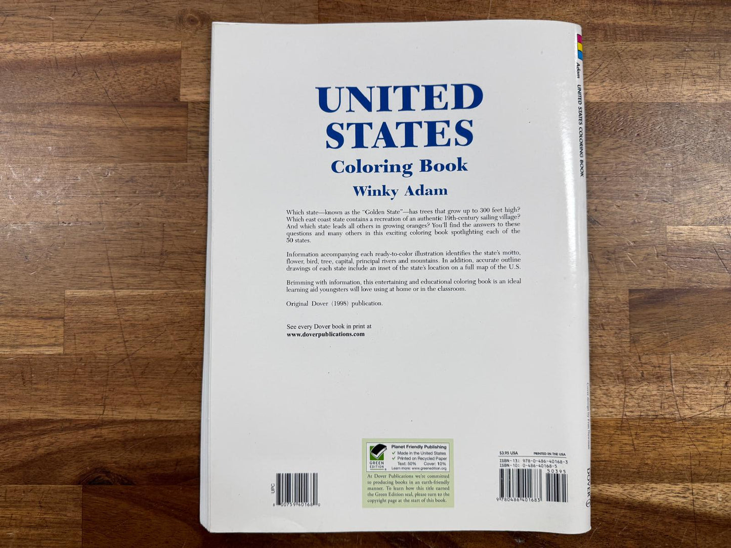 United States Coloring Book Dover History Coloring (Good)