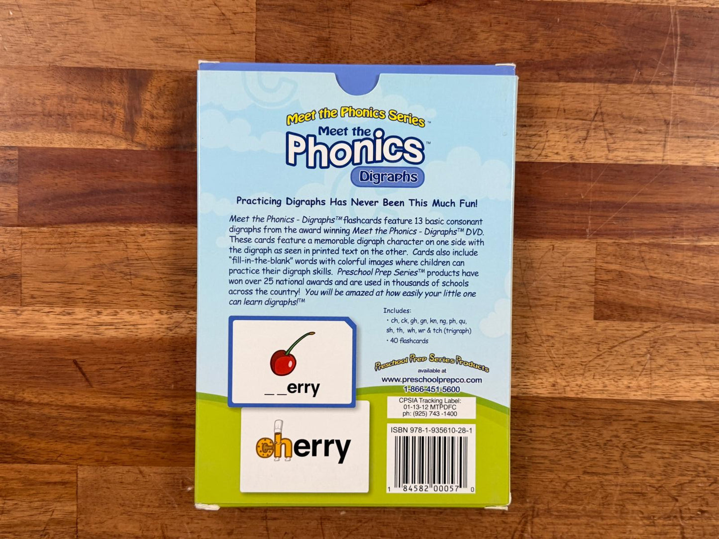 Preschool Prep Series - Meet the Digraphs Flashcards