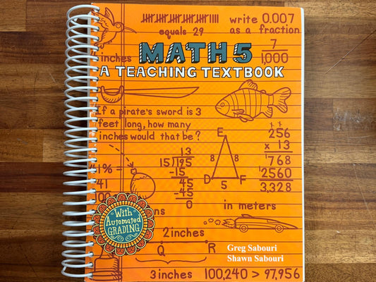 Teaching Textbooks Math 5 SET - Textbook, AnswrKy, CD