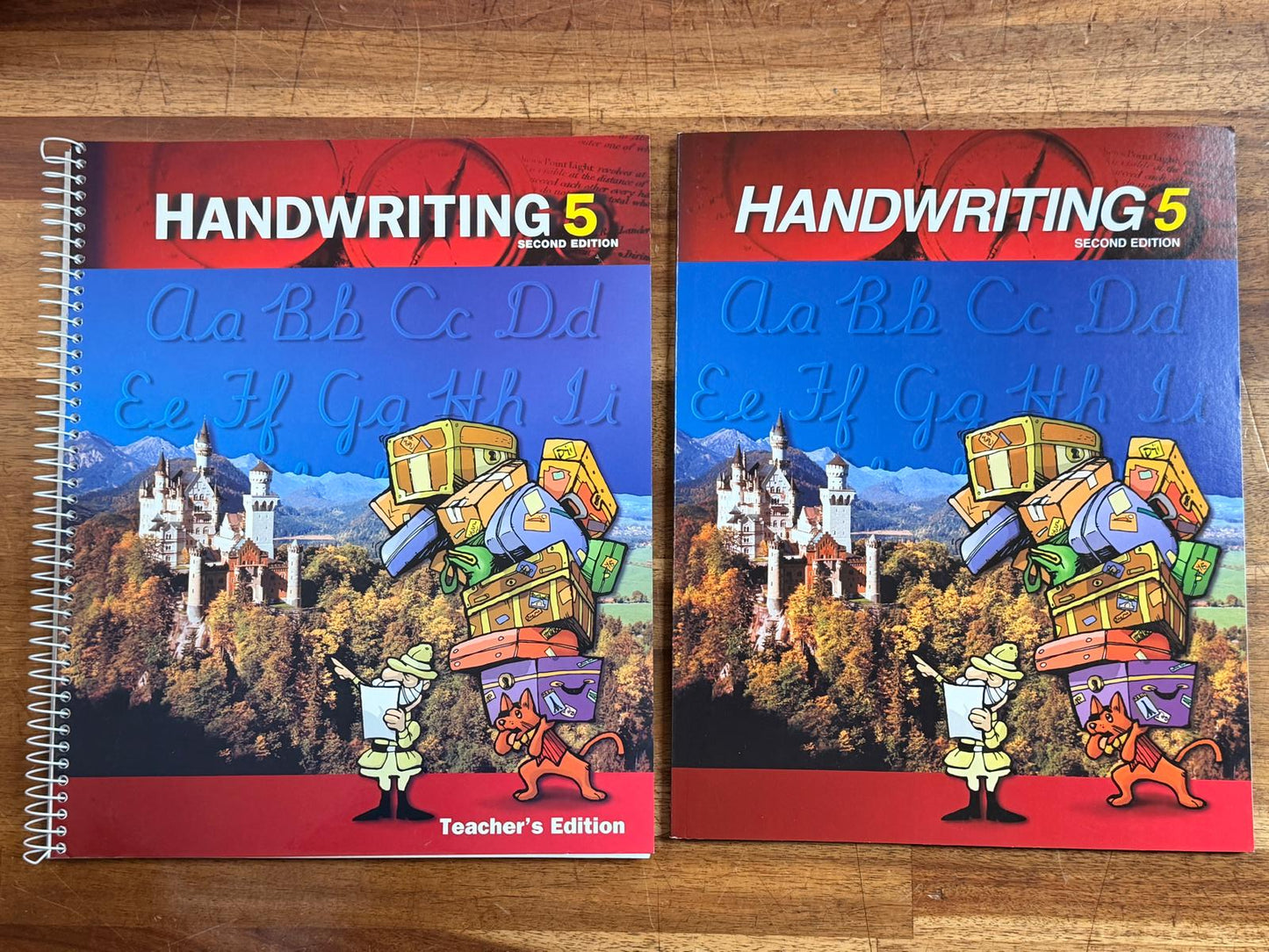 BJU Handwriting 5 2nd Ed LOT Worktext Handouts Teacher's Edition