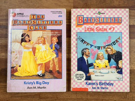 Baby-Sitters Club LOT of 4 - #6, #7, #25, #89