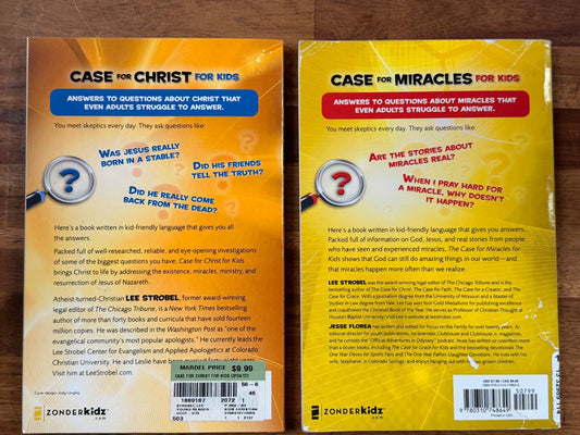 Lee Strobel Case for Christ and Case for Miracles (for Kids)