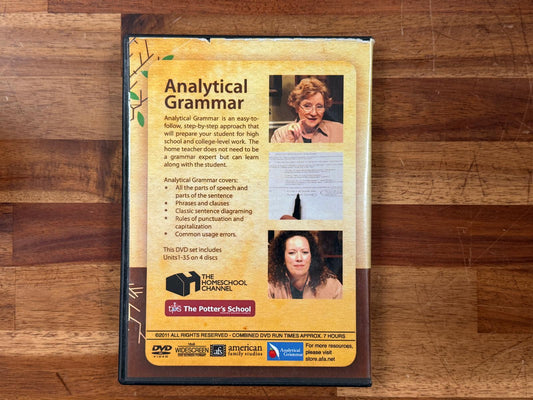 Analytical Grammar DVD Set - Units 1-35 (4 Discs)
