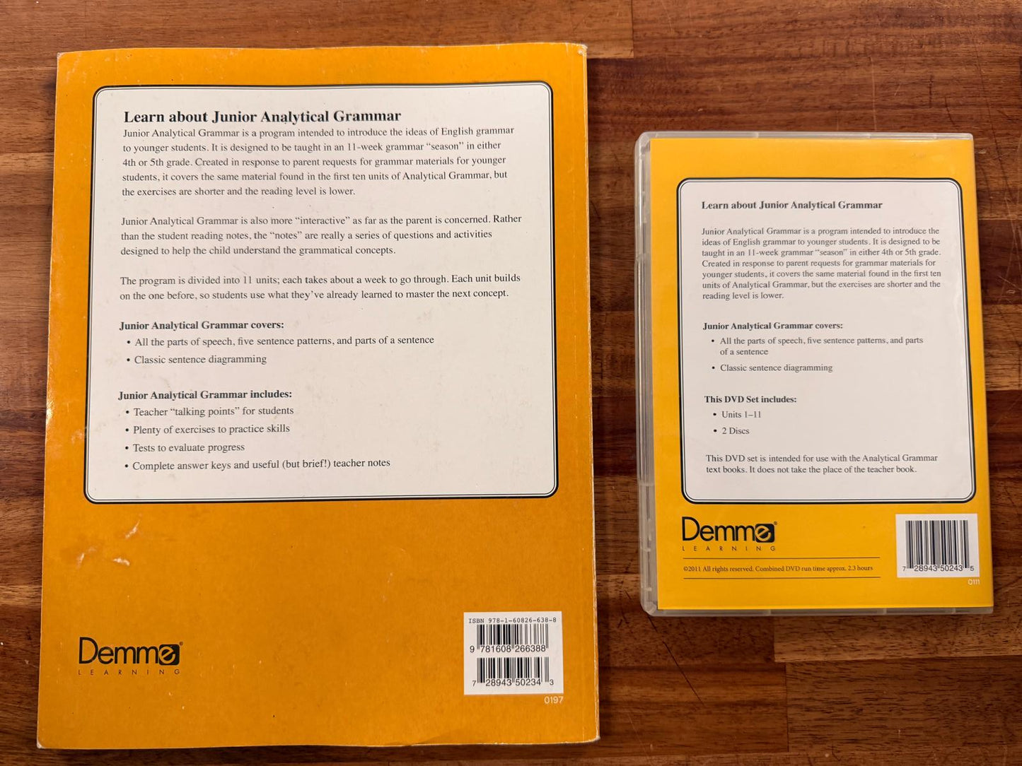Junior Analytical Grammar SET: Companion DVD & TchrBook