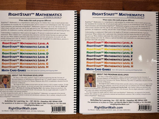 RightStart Mathematics Level H 2nd Ed Lesson & Solutions