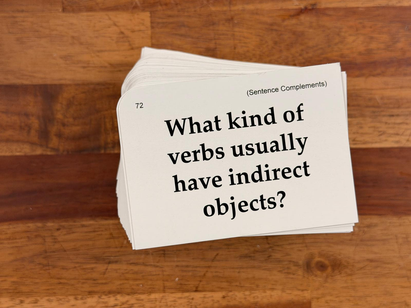 Memoria Press Flashcards - English Grammar Recitation