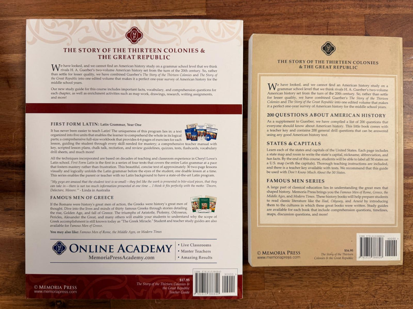 MP Story of the Thirteen Colonies & Great Republic SET