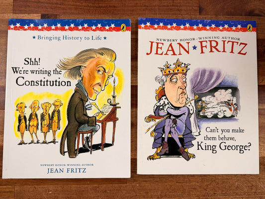Jean Fritz Lot of 5 Newbery Winner History Illustrated VG