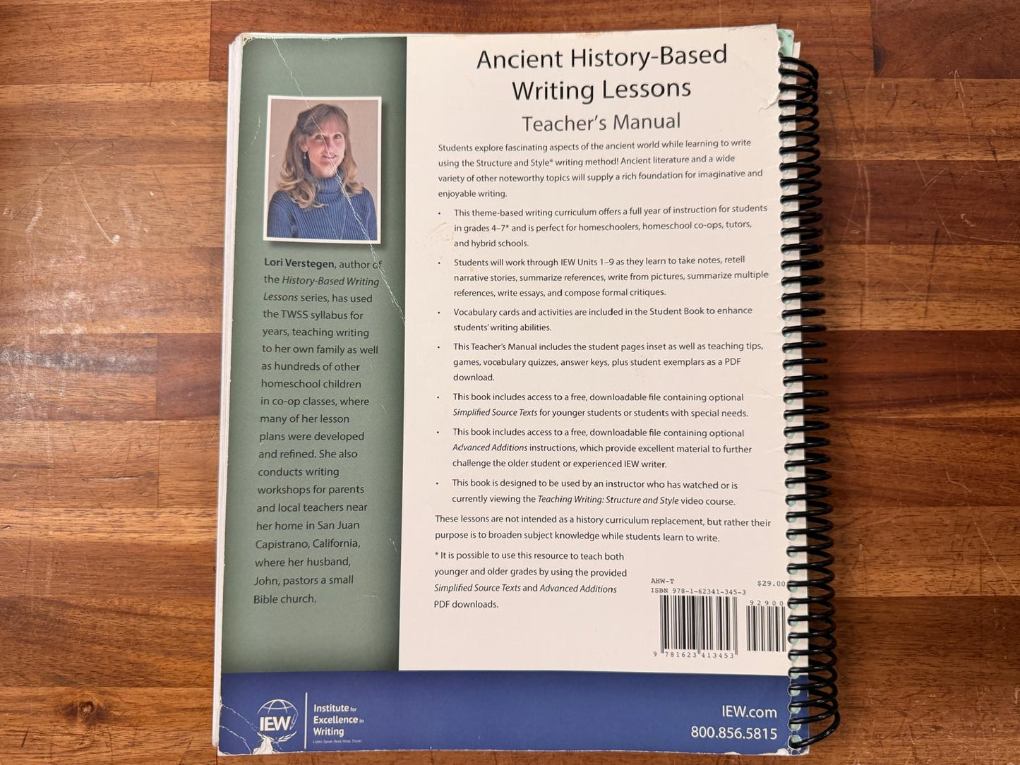 IEW Ancient History-Based Writing Lessons TM (6th Ed)