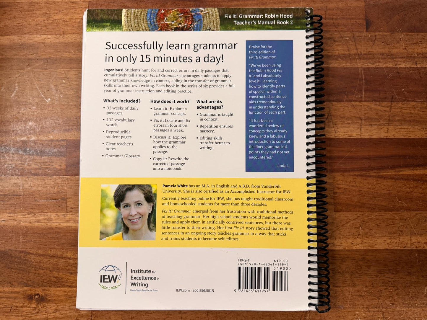 IEW Fix It! Grammar Robin Hood - Teacher's Manual Book 2