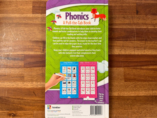 Phonics A Pull-the-Tab Book with Wipe-Clean Marker