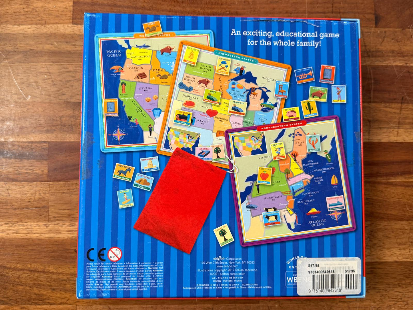 eeBoo United States Geography Bingo (Award Winning)