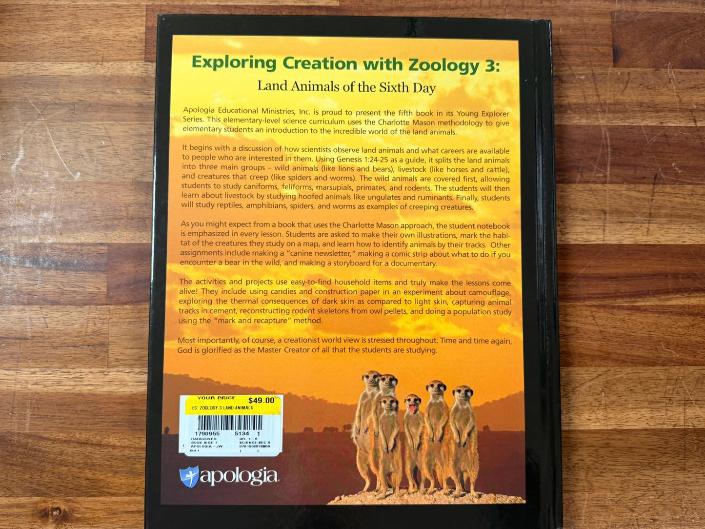 Apologia Exploring Creation with Zoology 3: Land Animals