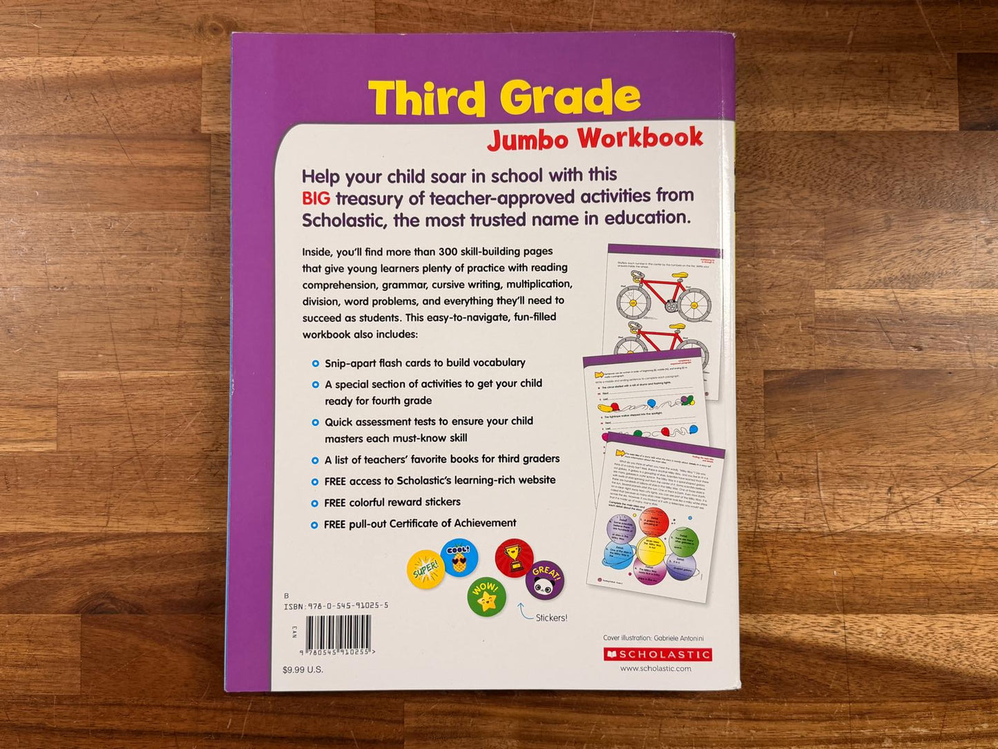 Scholastic Third Grade Jumbo Workbook Ages 7-8