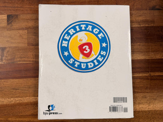 BJU Press Heritage Studies 3 Textbook (3rd Edition)