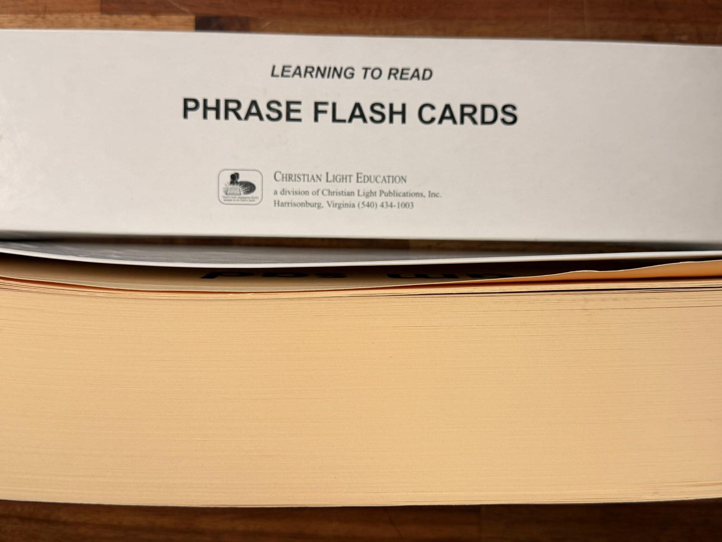 CLE Learning to Read Phrase Flash Cards