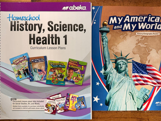 Abeka Homeschool History, Science, Health 1 LOT of 5
