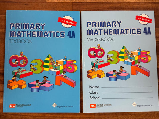 Primary Mathematics 4A/4B Textbook & Workbook (US Ed.)