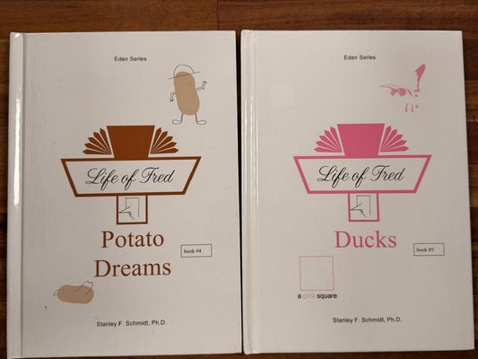 Life of Fred LOT of 3: Potato Dreams, Ducks, & Rain
