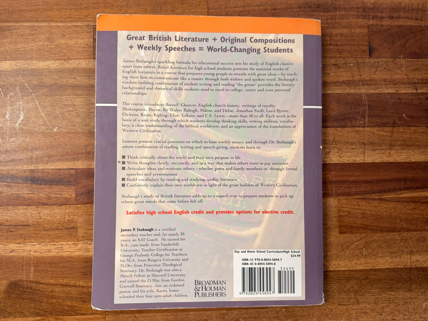 Stobaugh British Literature - Student Edition