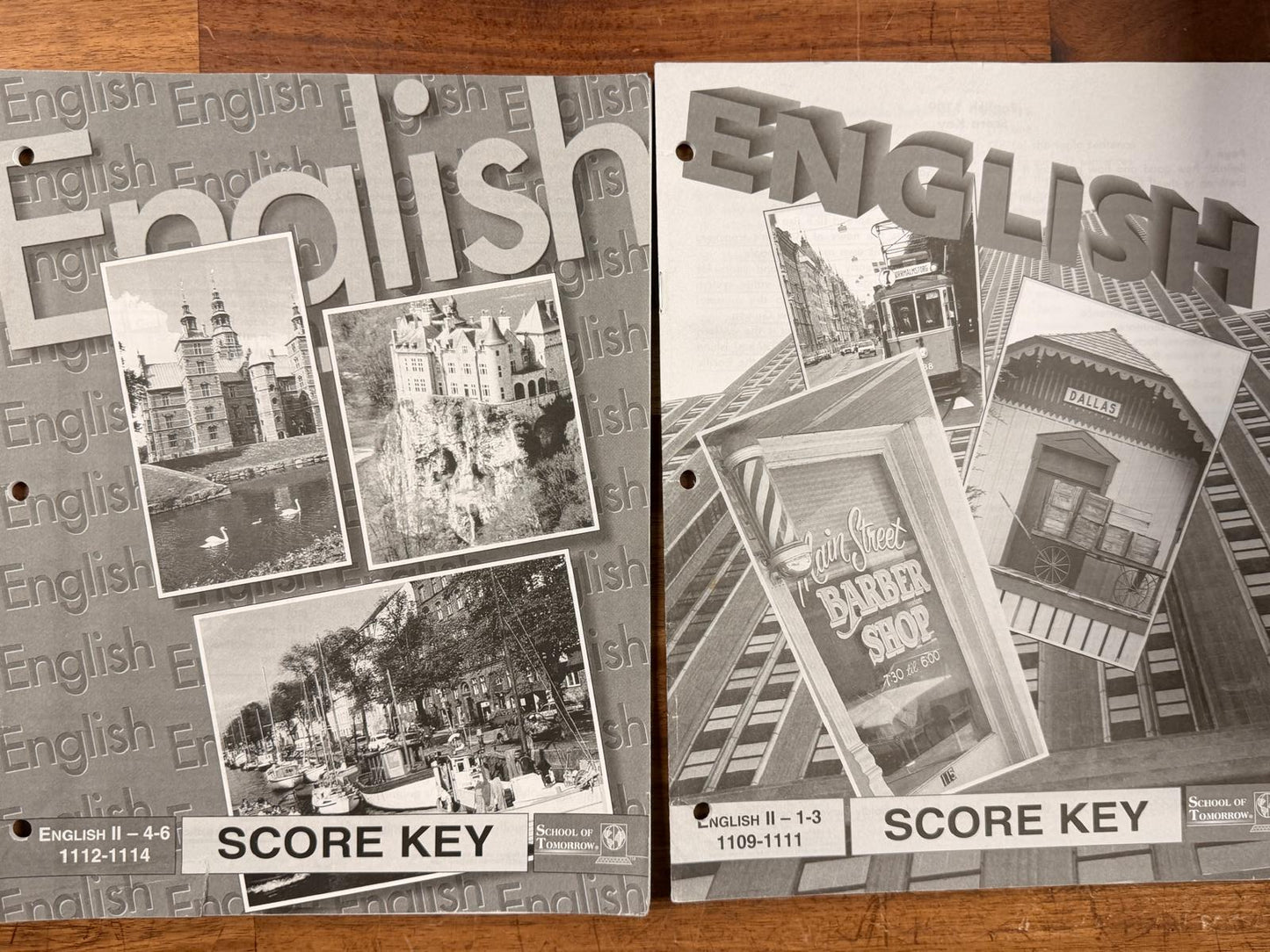 School of Tomorrow English II Score Keys 1109-1114