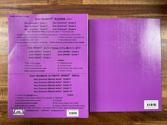 Easy Grammar Grade 6 - Teacher Guide & Test Booklet