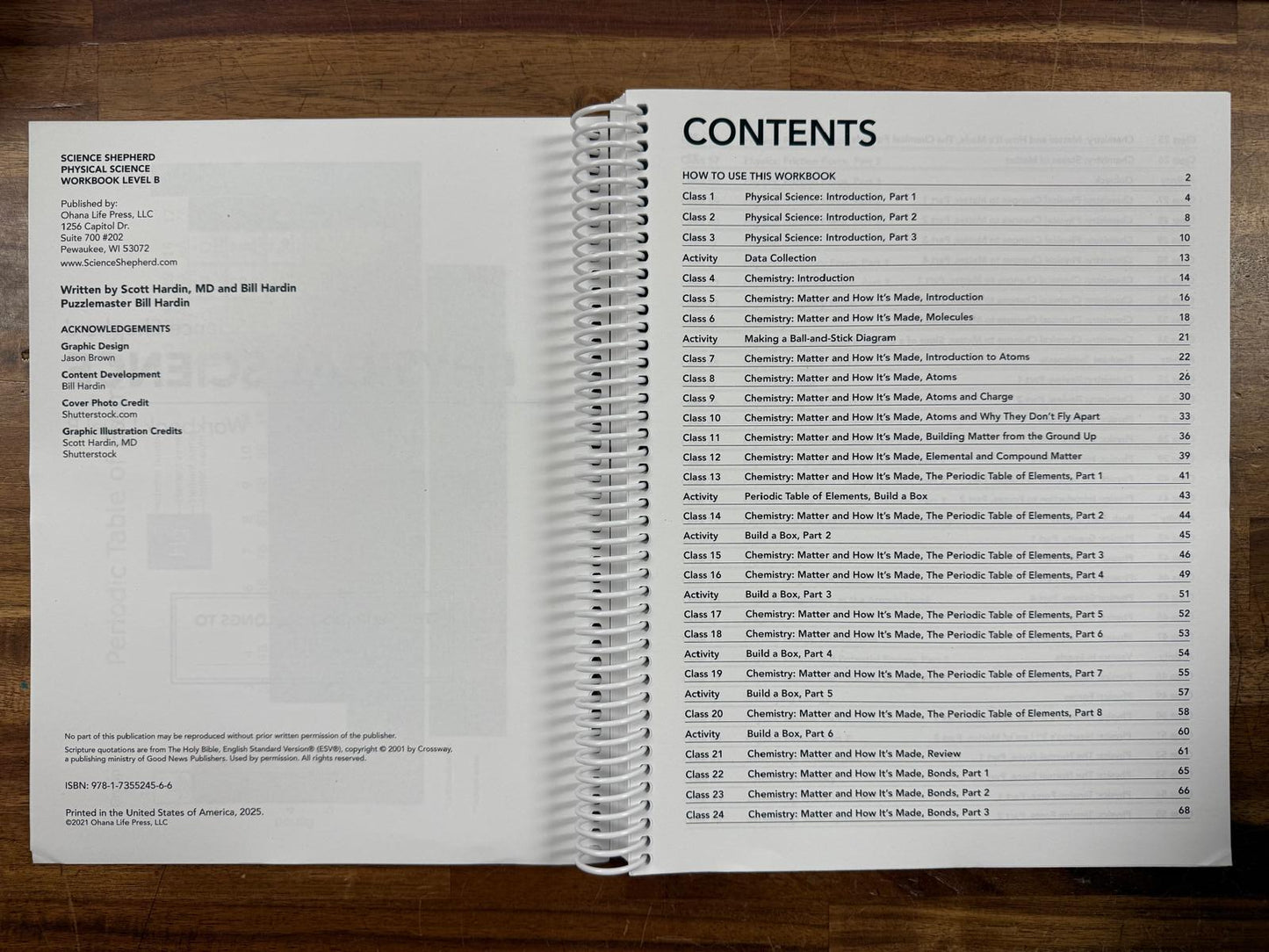 Science Shepherd Physical Science - Workbook Level B
