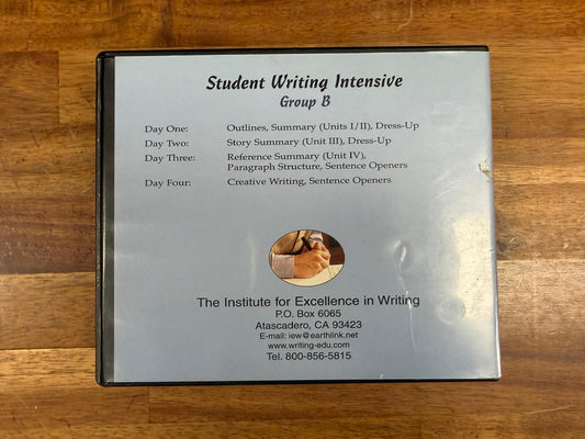 IEW Student Writing Intensive Group B DVD Set