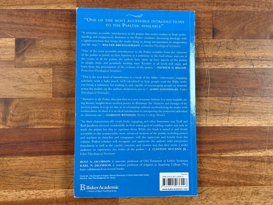 Invitation to the Psalms - R. Jacobson/K. Jacobson
