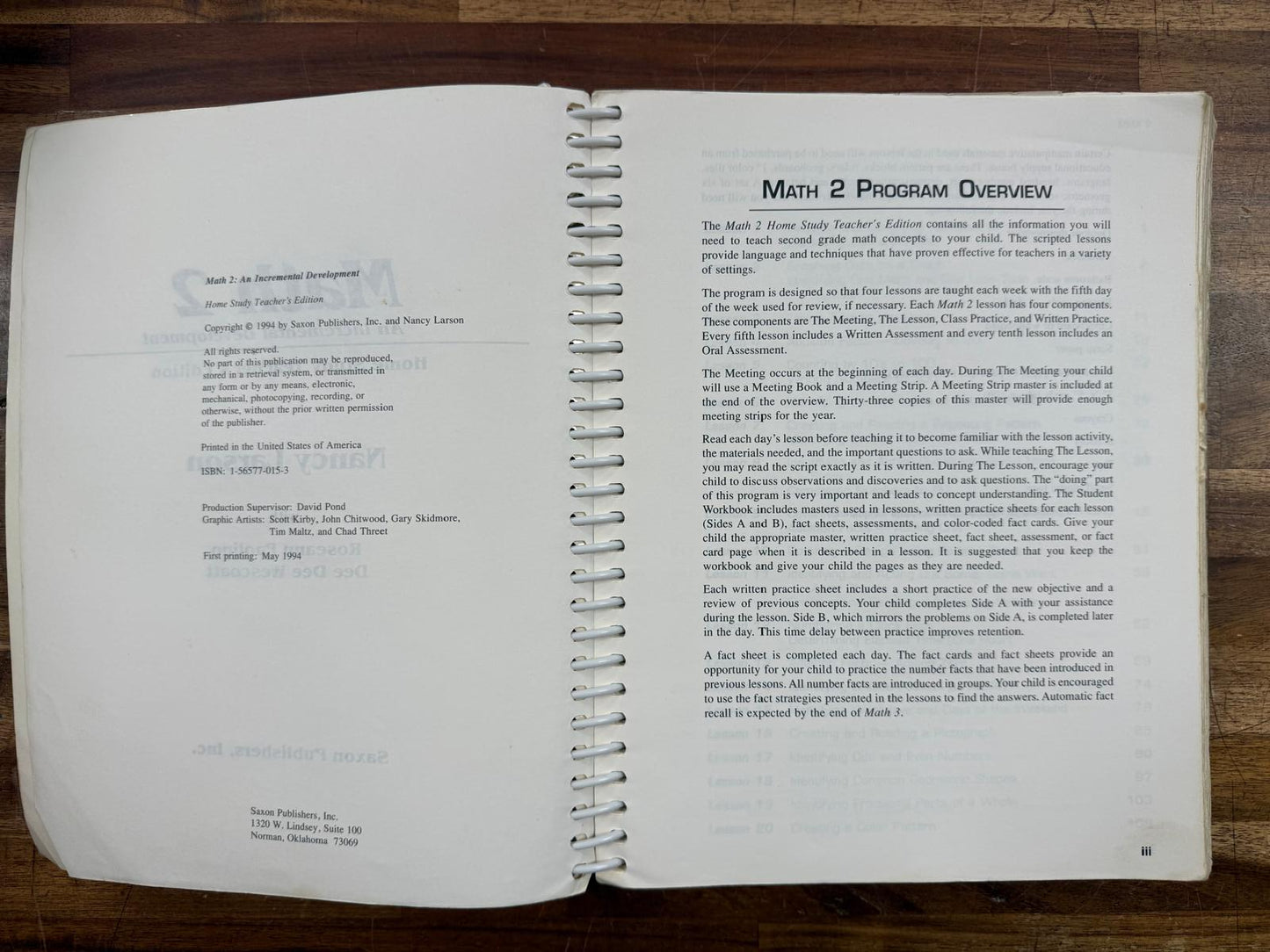 Saxon Math 2 Home Study Teacher's Edition (clean overall)