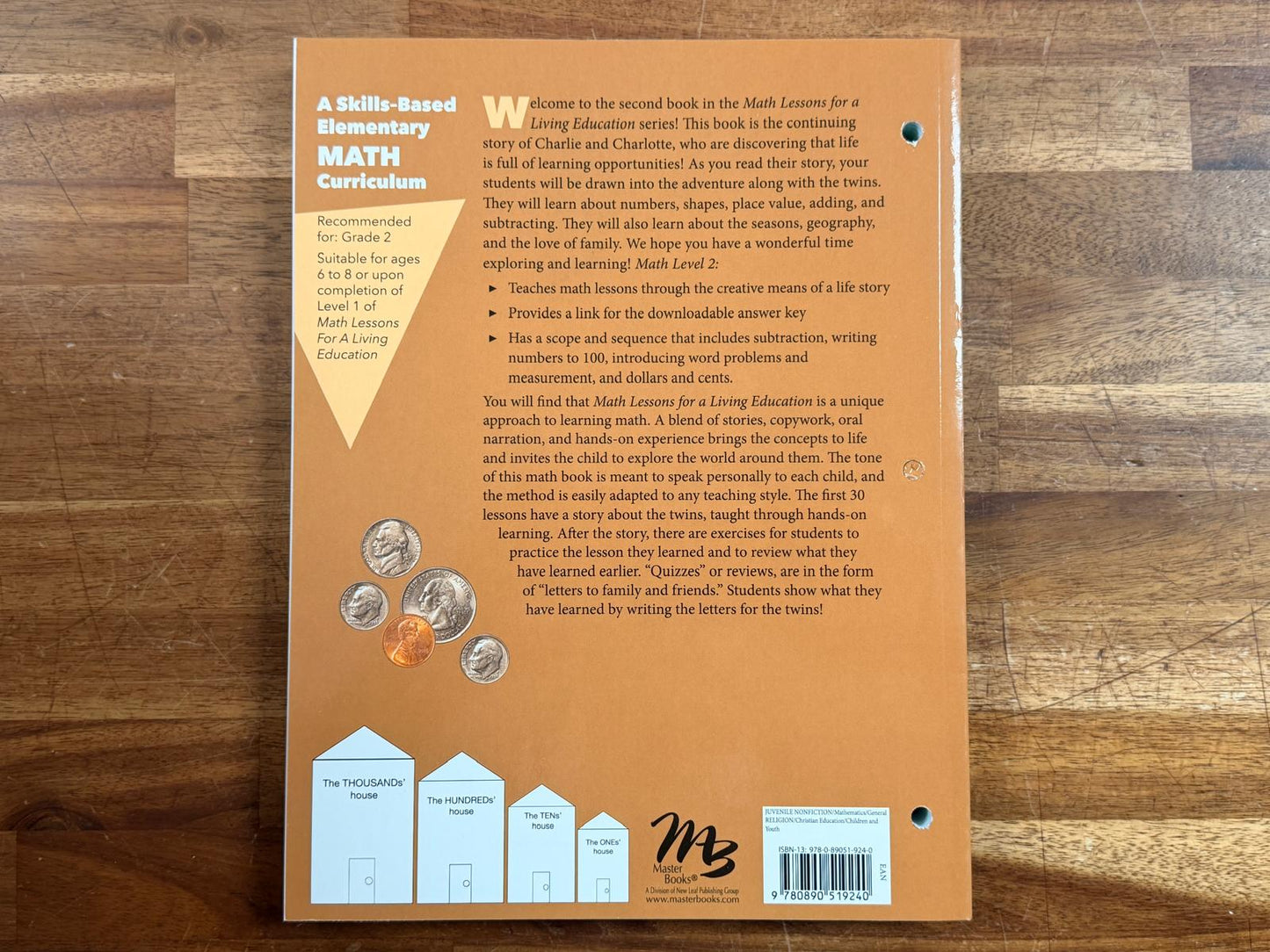 MB Math Lessons for Living Education Level 2 (LIKE NEW)