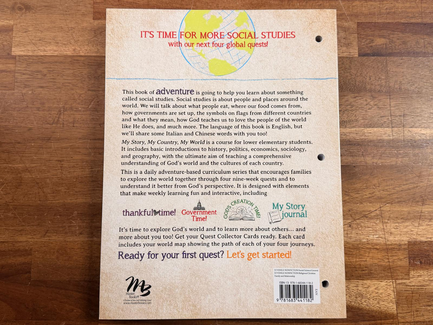 Master Books My Story My Country My World 2 Social Studies (LIKE NEW)